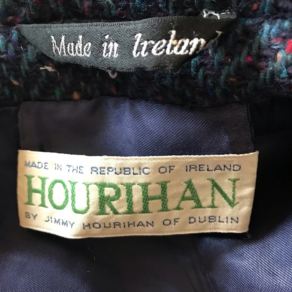 HOURIHAN IRISH TWEED COAT VINTAGE WOOL TWEED - Picture 14 of 14